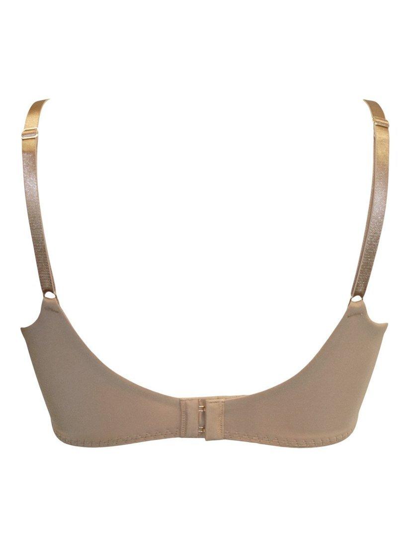 Product image 6 of 6, which shows Pour Moi Geo Sculpt Spacer Bra, Toffee, 32B