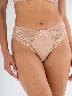 Pour Moi Rebel High Leg Knickers - view 2, Almond