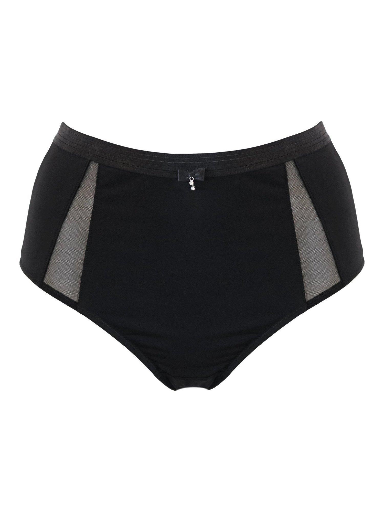 Product image 8 of 9, which shows Pour Moi Viva Luxe High Waist Light Control Knickers, Black, 8