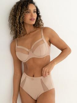 Pour Moi Viva Luxe High Waist Light Control Knickers, Toffee