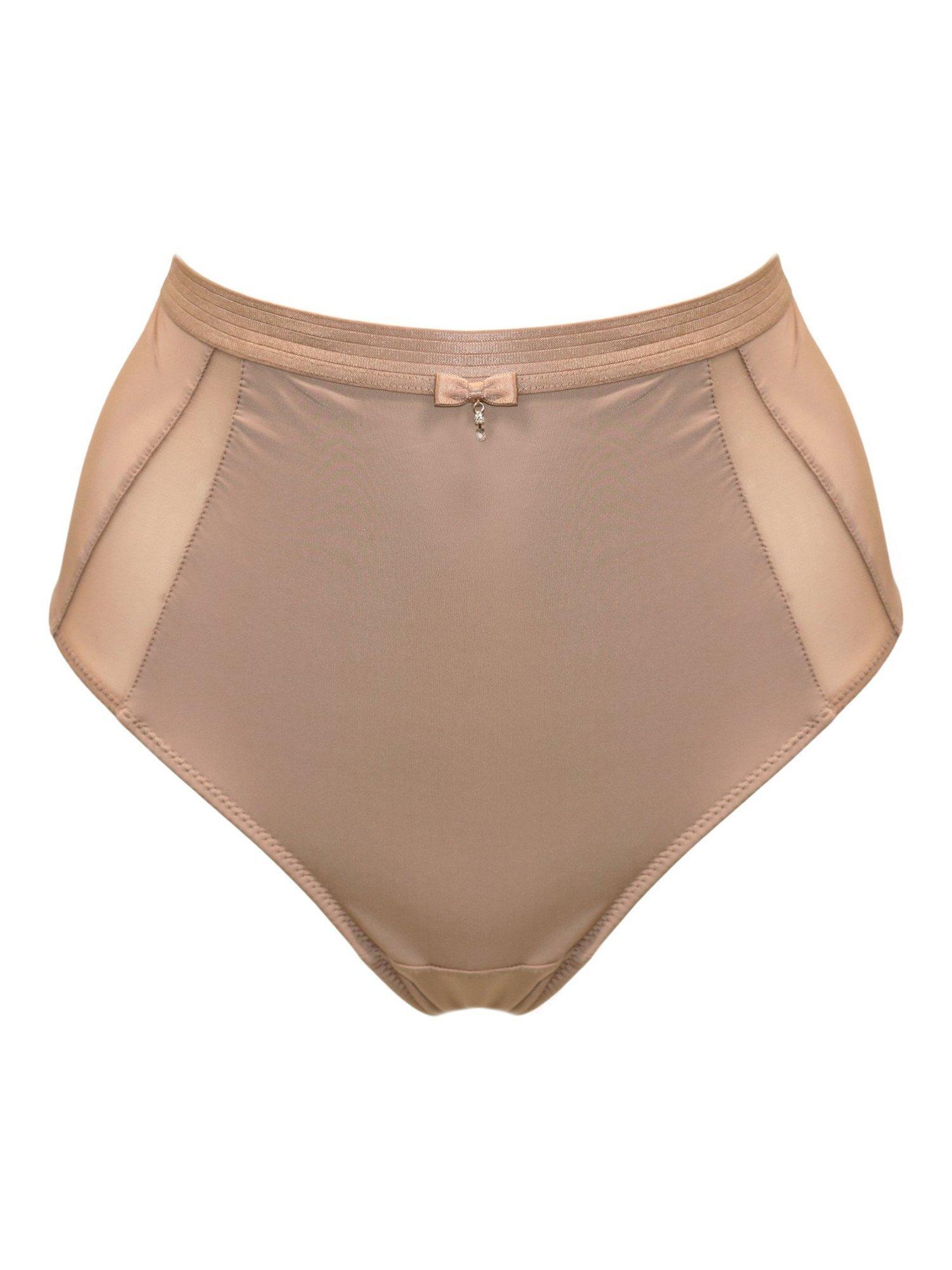 Product image 6 of 7, which shows Pour Moi Viva Luxe High Waist Light Control Knickers, Toffee, 8