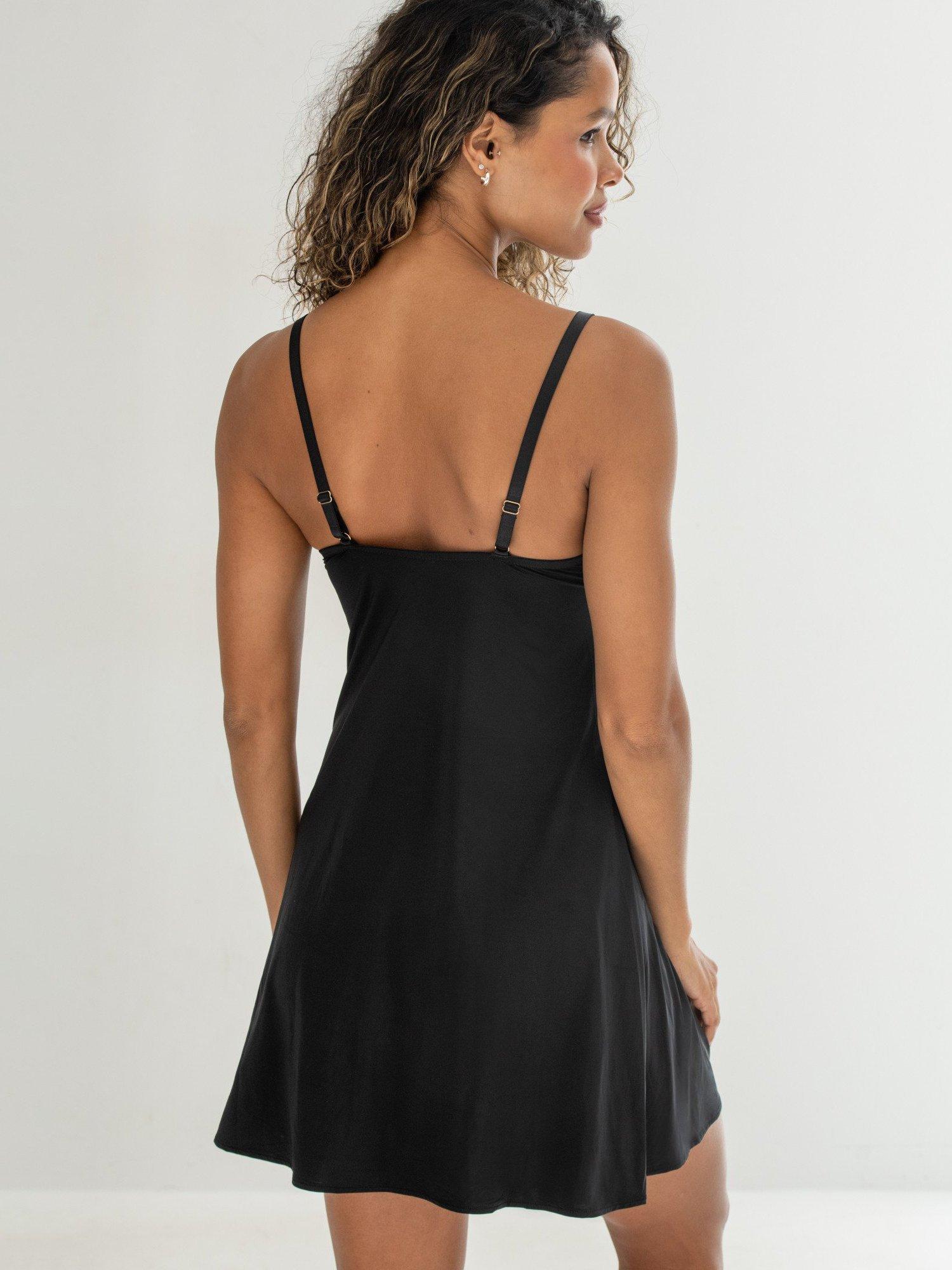 Product image 3 of 5, which shows Pour Moi Geo Chemise, Black, 8