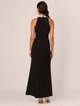 Adrianna Papell Studio Faux Pearl Neckline Dress, Black