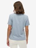 Superdry Essential Logo Embroidered T-Shirt, Blue Fog Marl