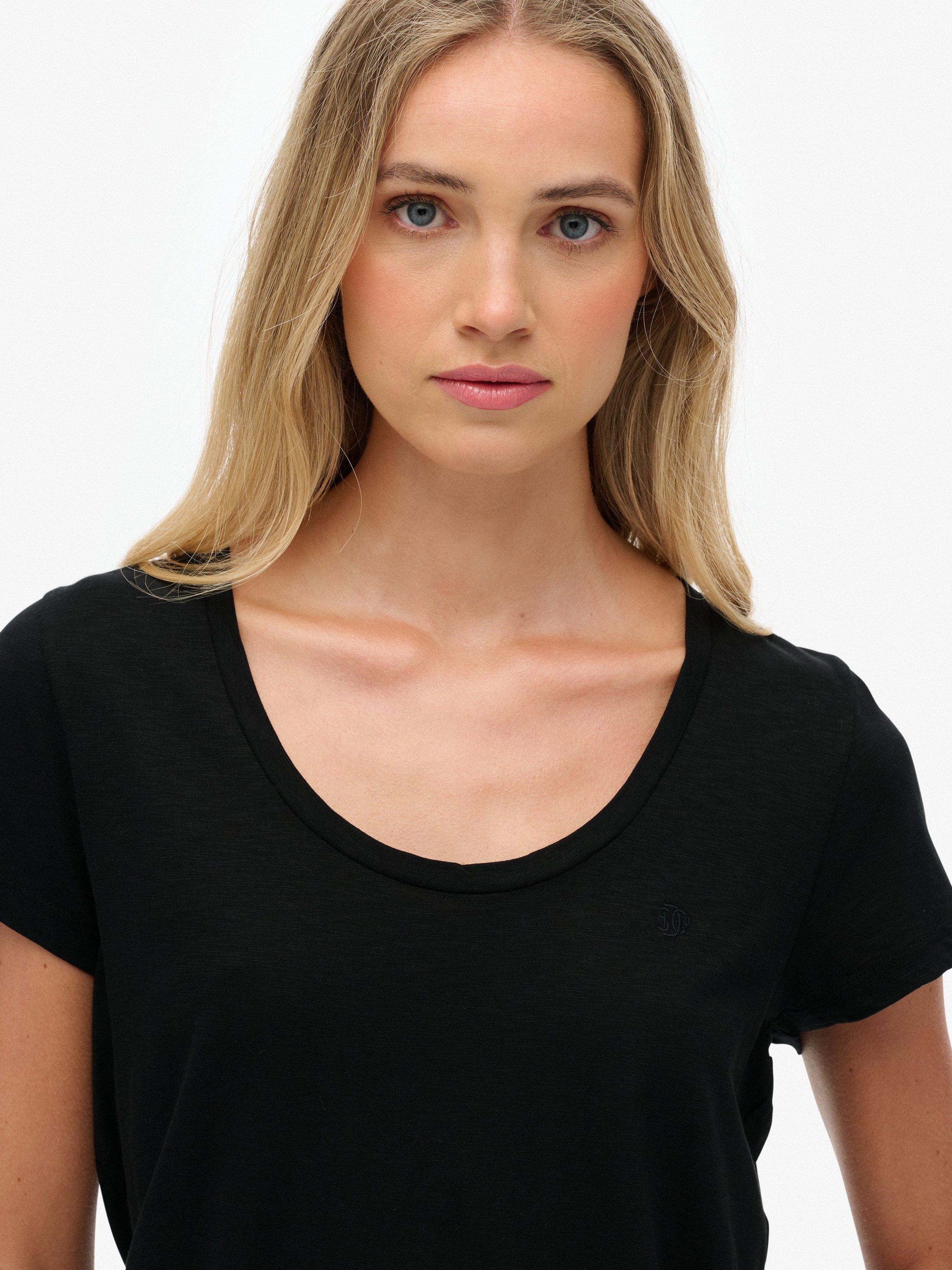 Product image 4 of 5, which shows Superdry Studios Scoop Neck T-Shirt, Black, 6