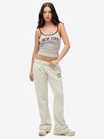 Superdry Slim Fit Jogging Bottoms, Desert Bone
