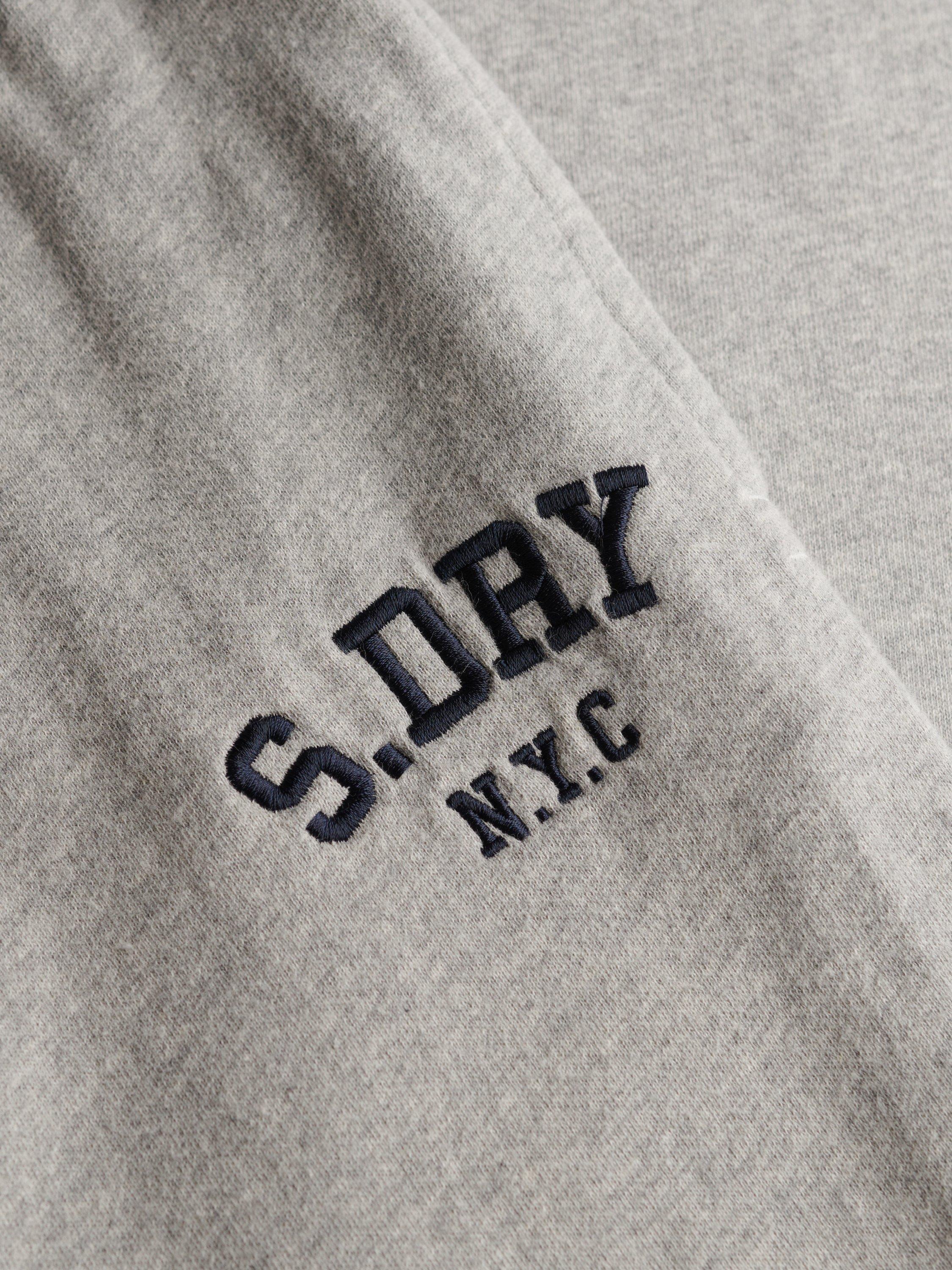 Product image 7 of 7, which shows Superdry Athletic Embroidered Flare Joggers, Grey Marl, 6