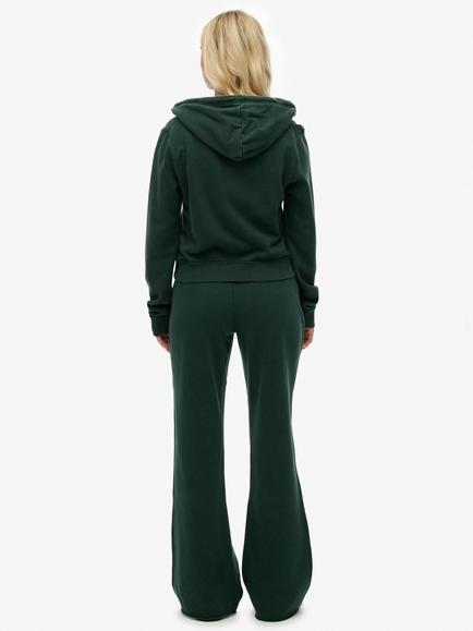 Superdry Athletic Embroidered Flare Joggers, Enamel Green - view 2, Enamel Green