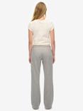 Superdry Athletic Embroidered Flare Joggers, Glacier Grey Marl