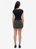 Superdry Denim Mini Skirt, Roseland Washedblack