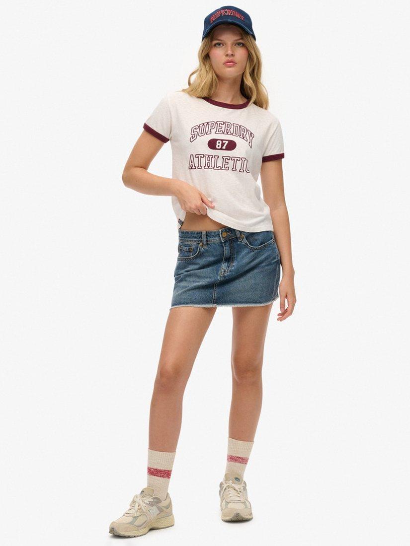Superdry Denim Mini Skirt, Blue