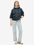 Superdry Athletic Essentials Oversized Hoodie, Blueberry Navy