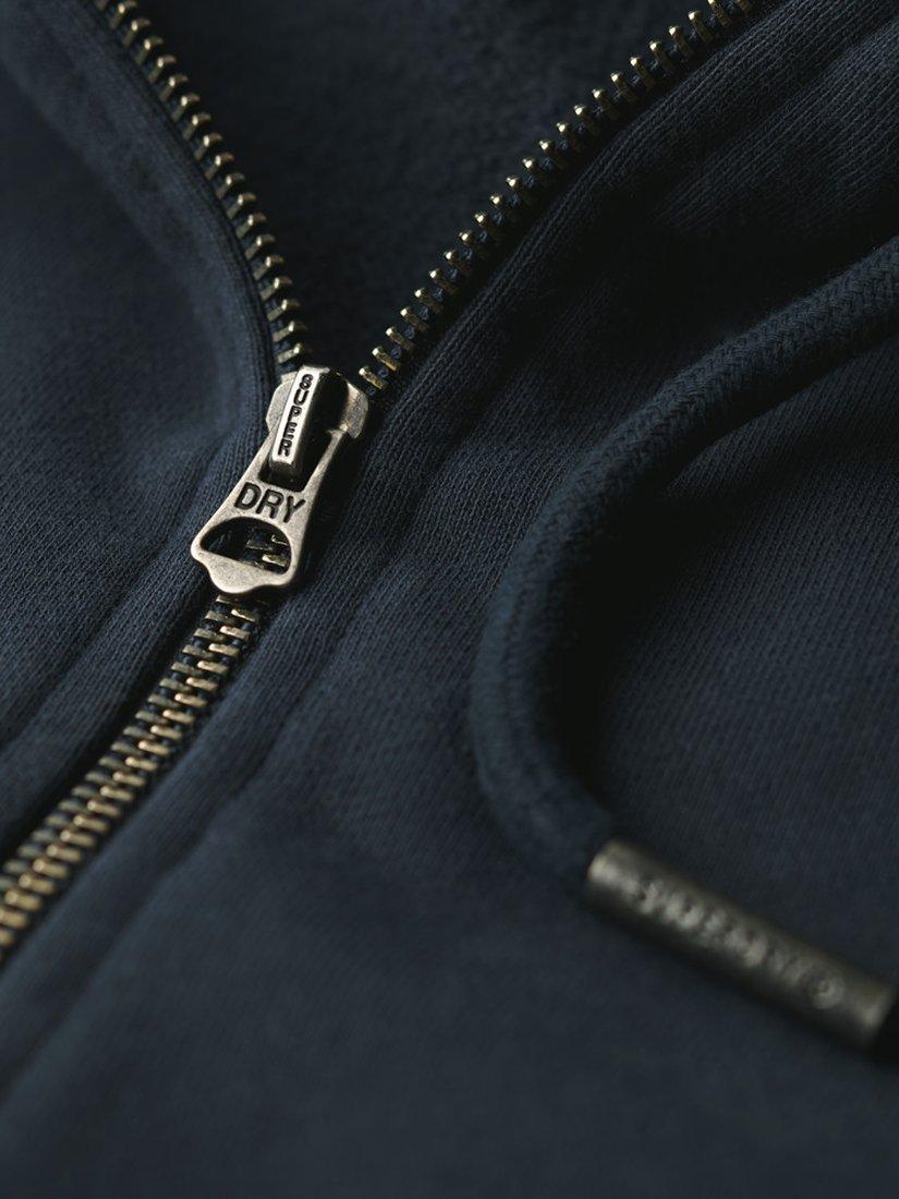 Product image 3 of 6, which shows Superdry Athletic Essentials Oversized Hoodie, Blueberry Navy, 6