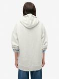 Superdry Athletic Essentials Oversized Hoodie, Glacier Grey Marl