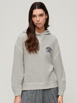Superdry Athletic Essentials Hoodie, Grey Marl, Grey Marl