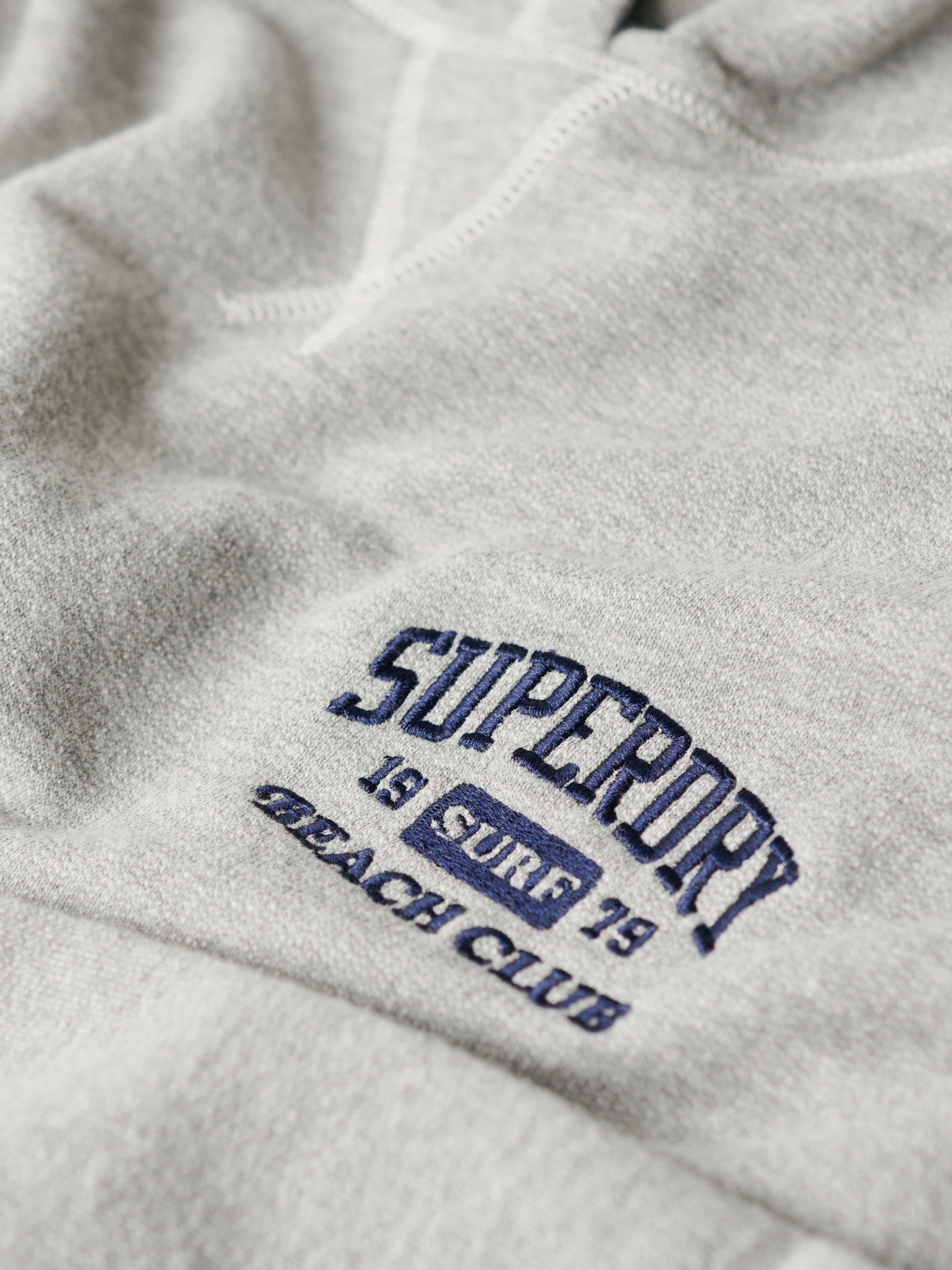 Product image 4 of 4, which shows Superdry Athletic Essentials Hoodie, Grey Marl, 6