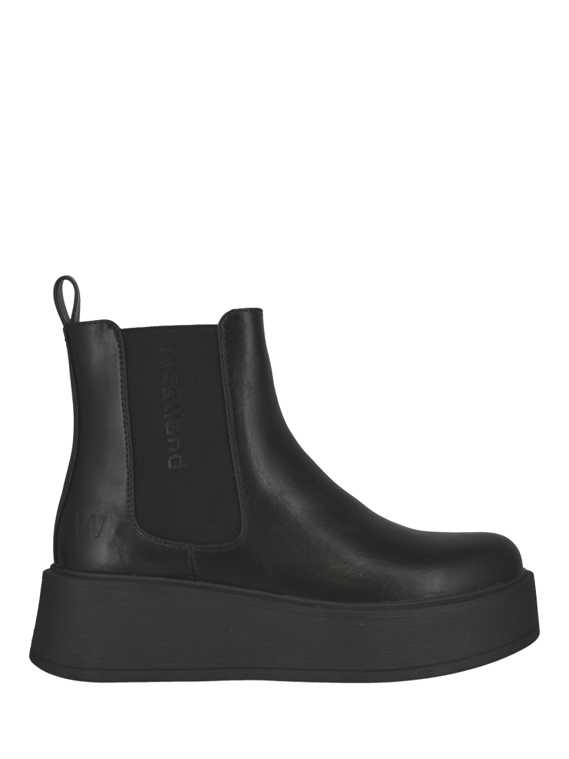 Product image 1 of 5, which shows Westland by Josef Seibel Gemma 01 Flatform Boots, Black, 3