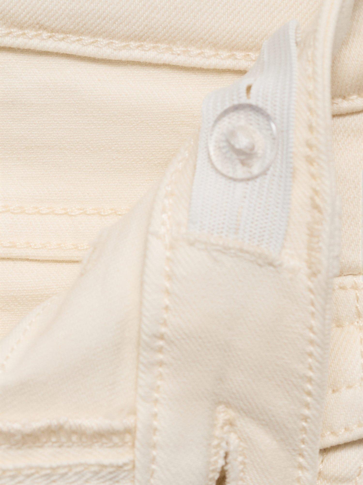 Product image 4 of 4, which shows Mango Kids' Denim Flared Jeans, Light Beige, 10 years