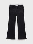 Mango Kids' Flared Jeans, Open Grey