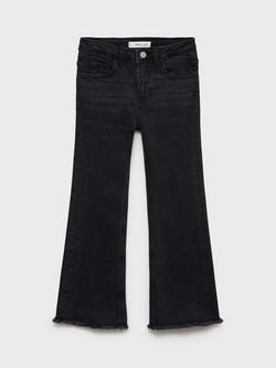 Mango Kids' Flared Jeans, Open Grey, Open Grey