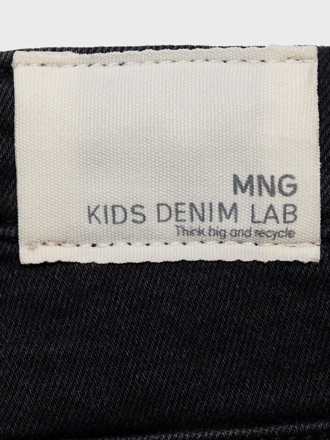 Product image 3 of 4, which shows Mango Kids' Flared Jeans, Open Grey, 10 years