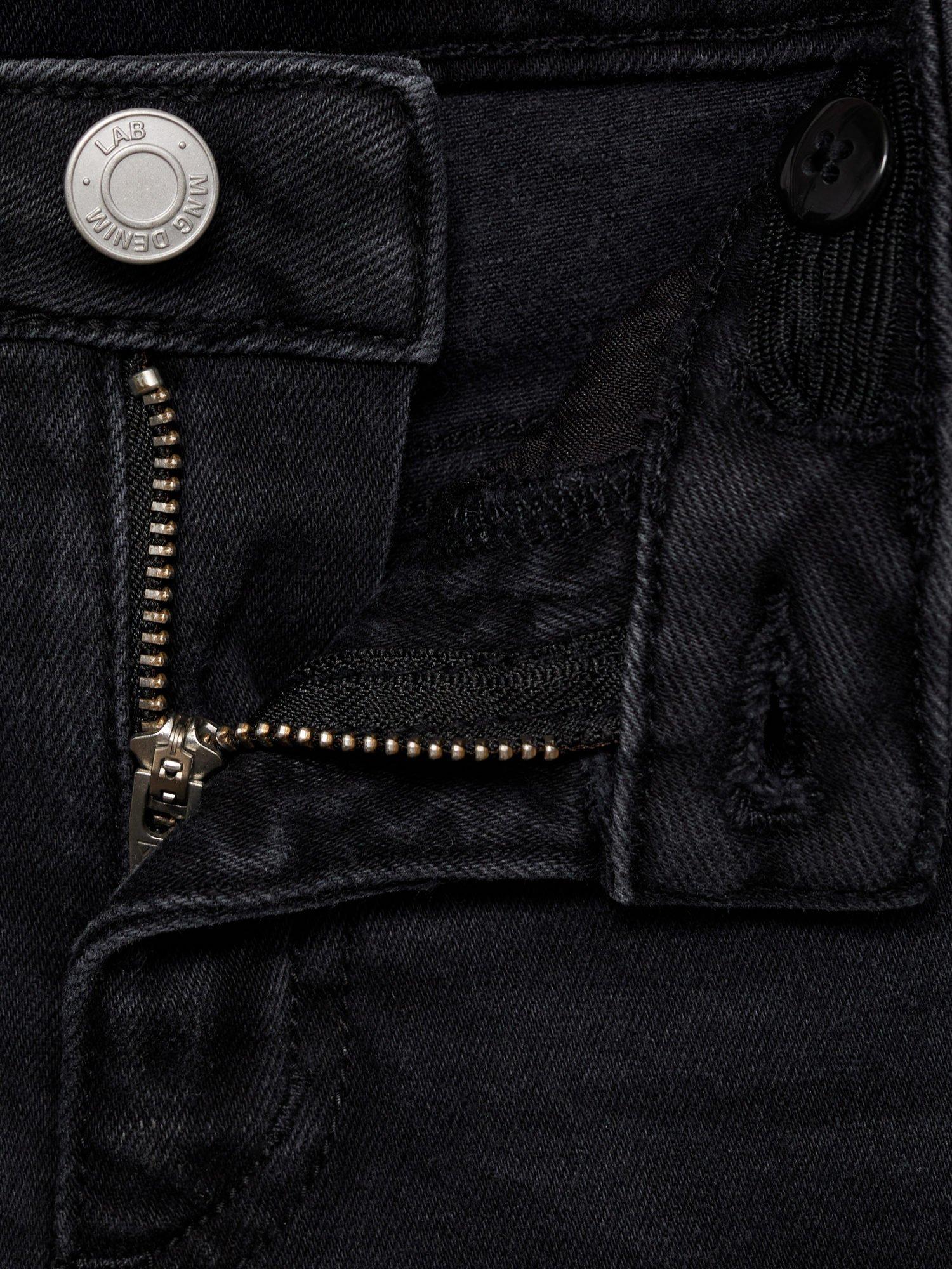 Product image 4 of 4, which shows Mango Kids' Flared Jeans, Open Grey, 10 years