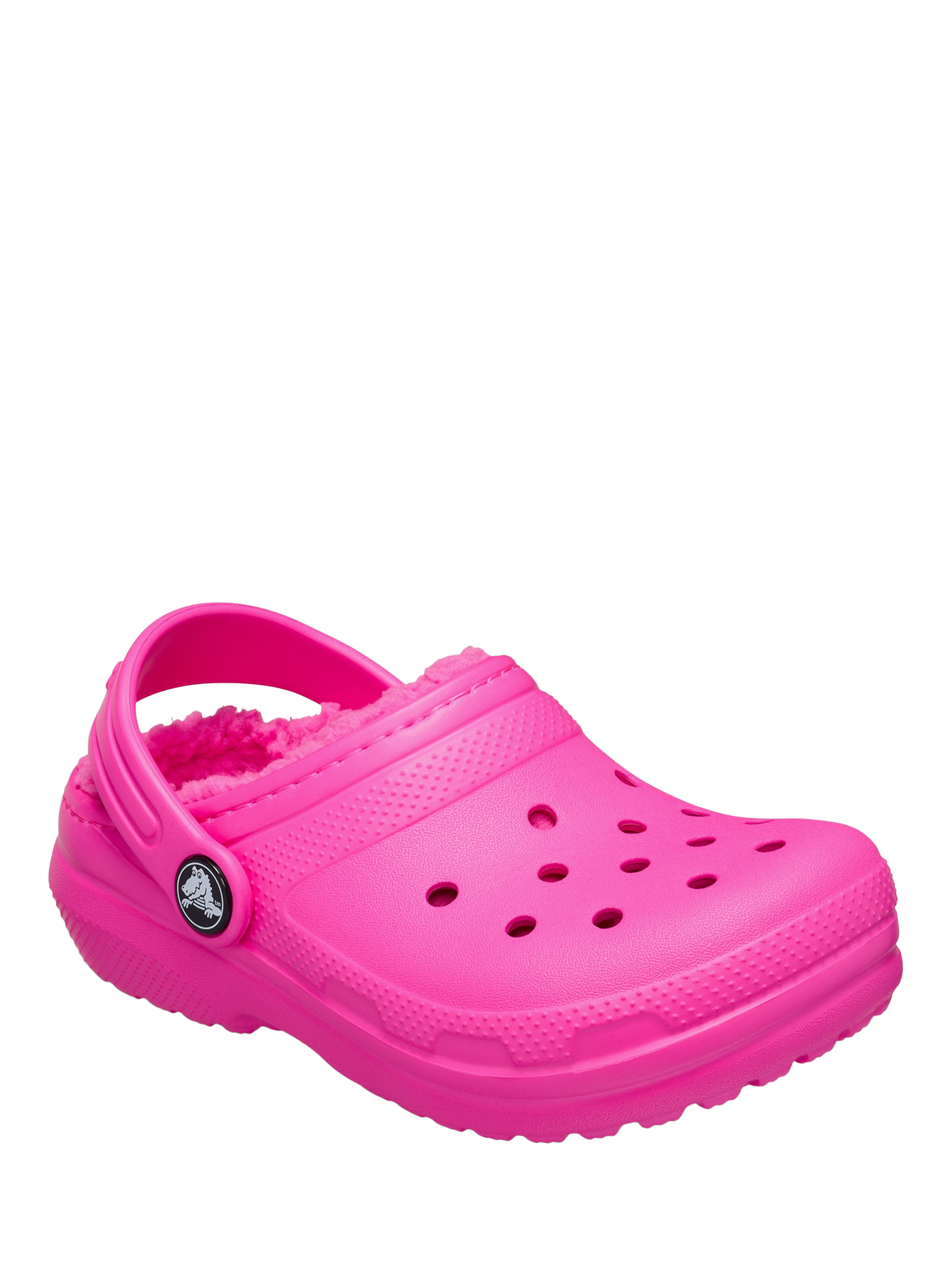 Product image 2 of 6, which shows Crocs Kids' Classic Lined Clogs, Pink Crush, 11 Jnr