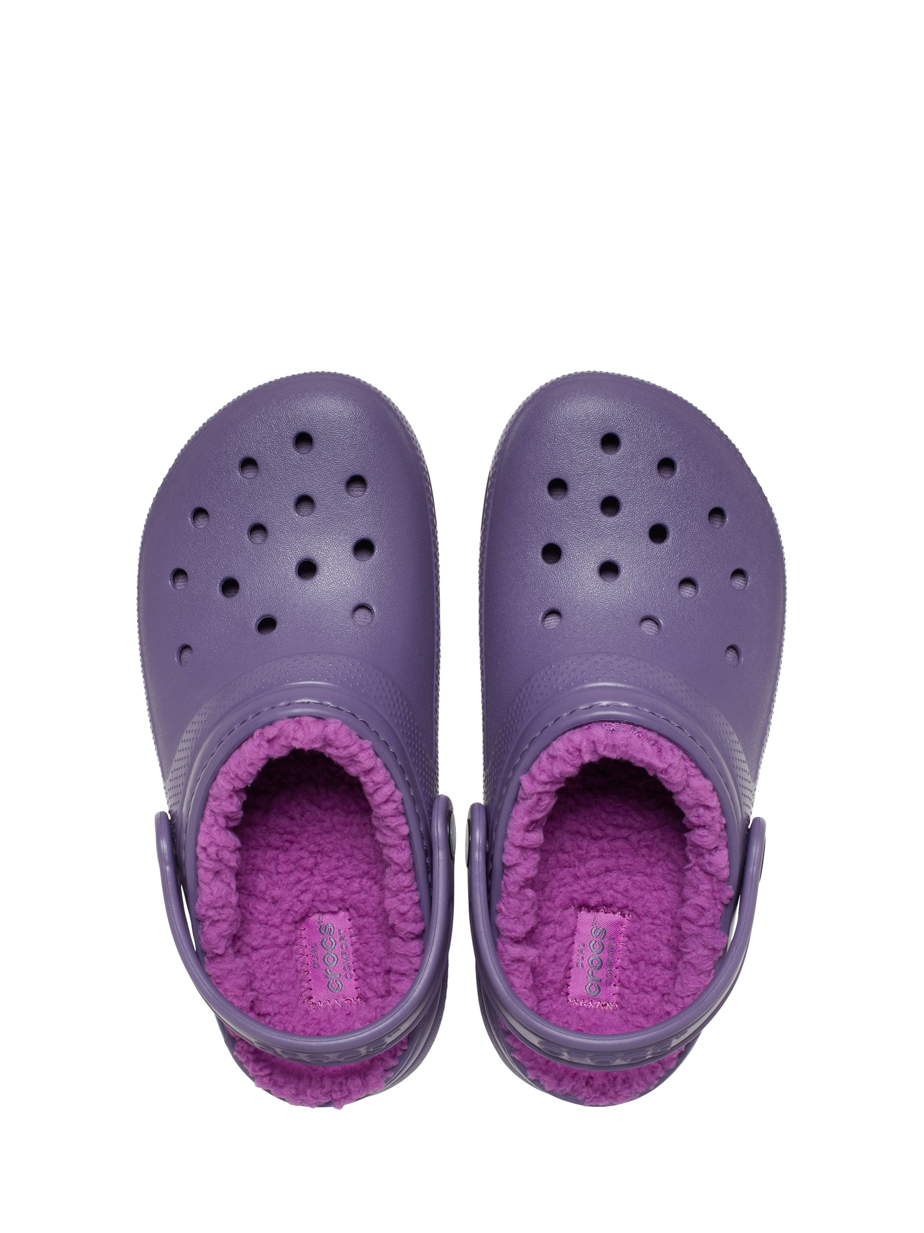Product image 6 of 6, which shows Crocs Kids' Classic Lined Clogs, Nightshade, 4 Jnr