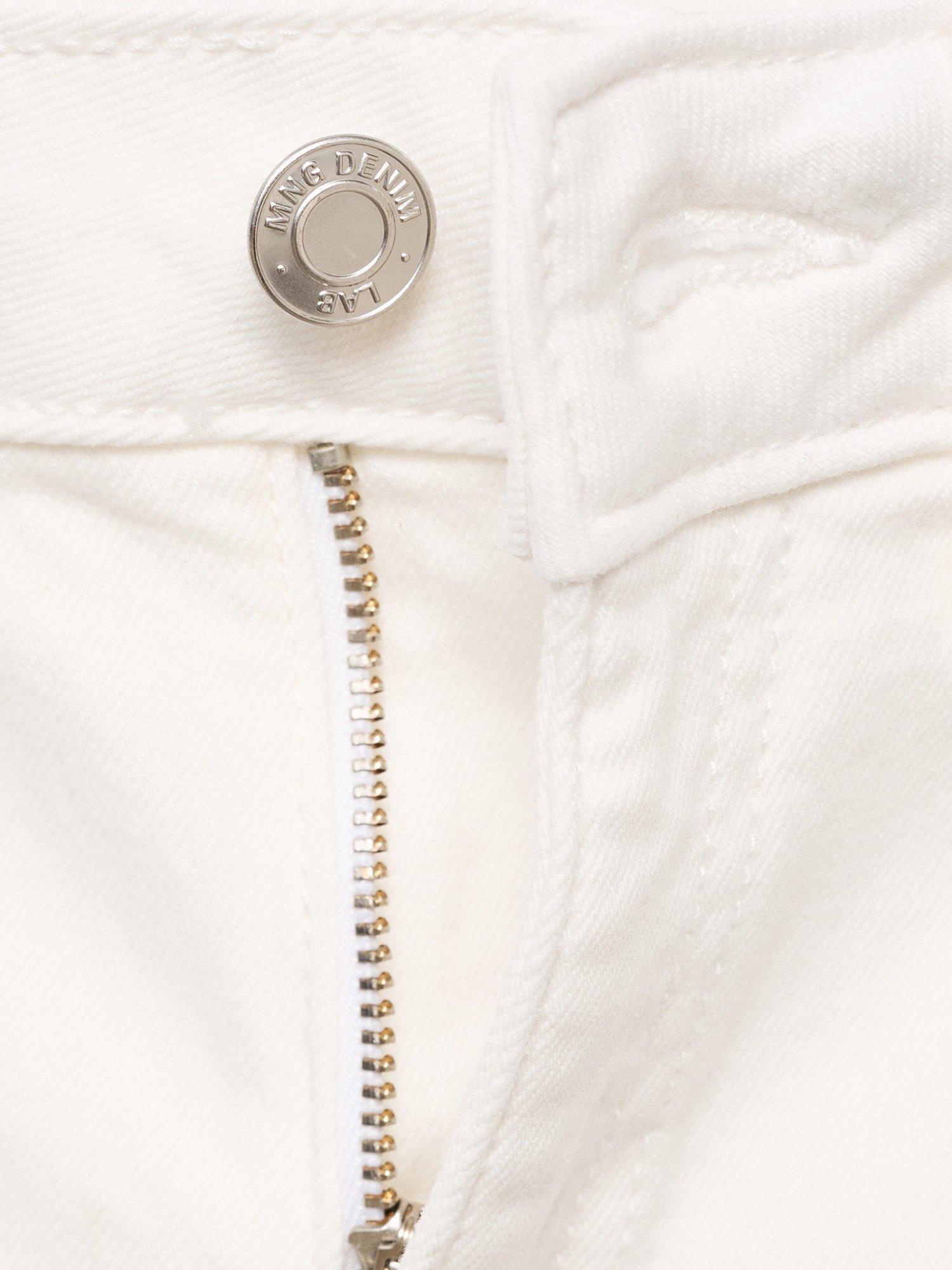 Product image 5 of 5, which shows Mango Kids' Demin Slim Jeans, White, 10 years
