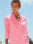 Aspiga Cecilia Leaf Print Shirt, Pink/White