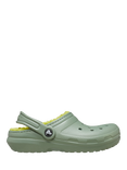 Crocs Kids' Classic Lined Clogs, Moss