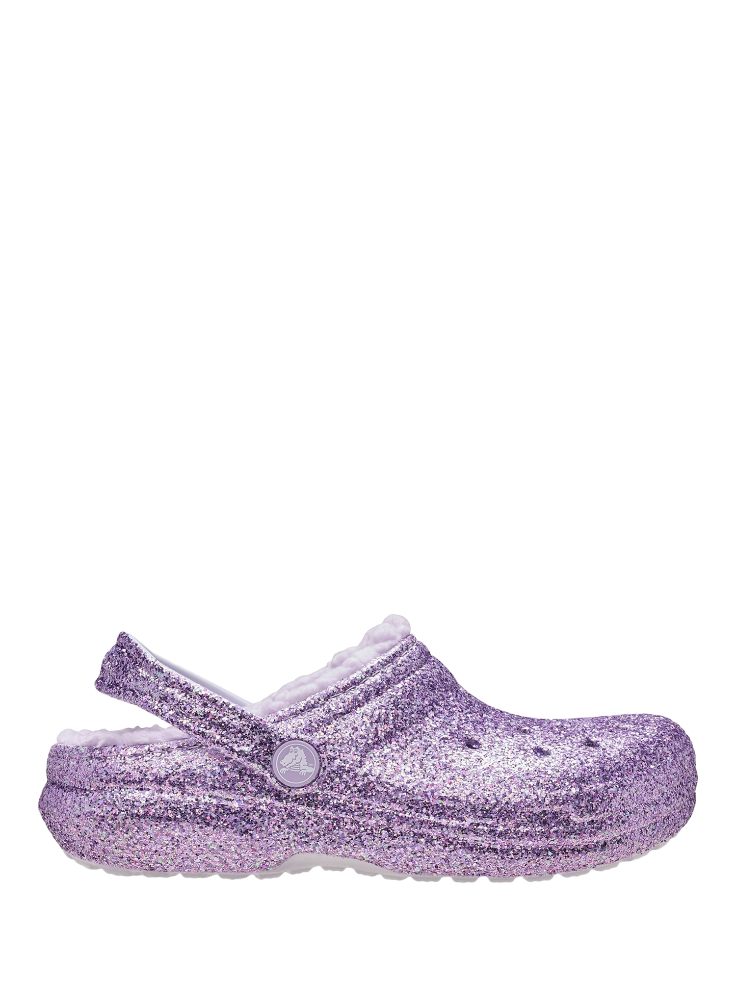 Product image 1 of 6, which shows Crocs Kids' Classic Lined Clogs, Purple Moon, 11 Jnr