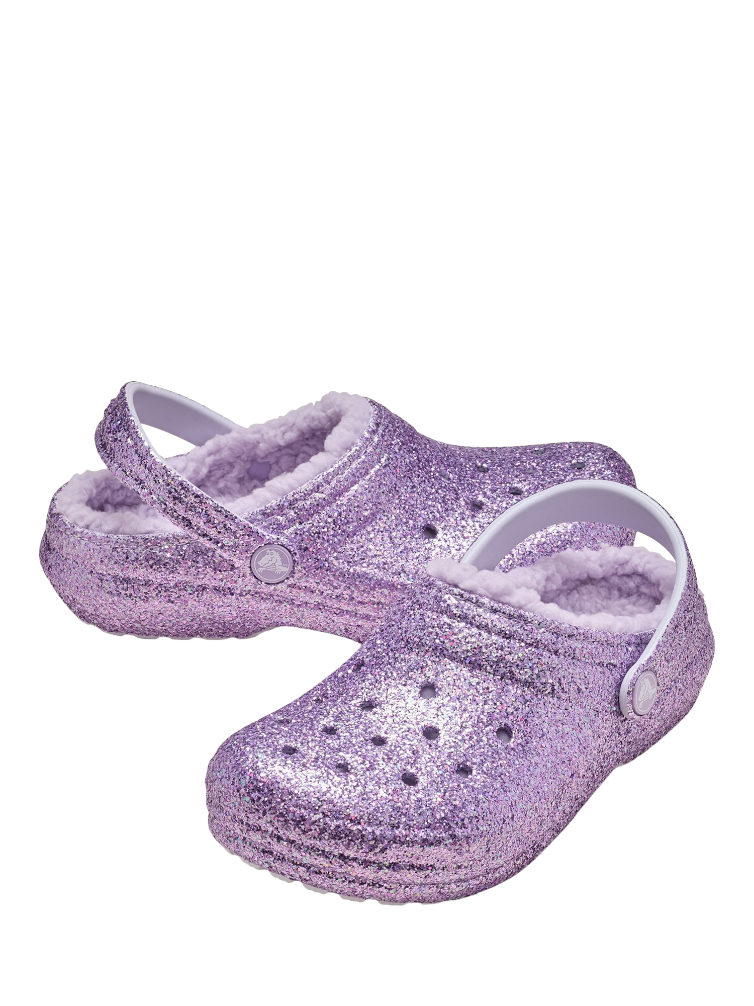 Product image 4 of 6, which shows Crocs Kids' Classic Lined Clogs, Purple Moon, 11 Jnr