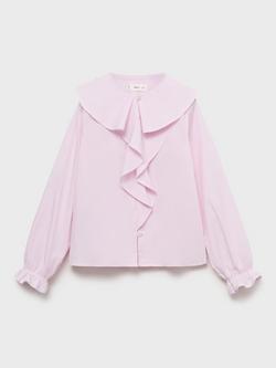 Mango Kids' Candela Shirt, Pink - view 2, Pink