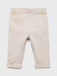 Mango Kids' Chino Trousers, Natural White