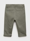 Mango Kids' Cotton Blend Chino Trousers