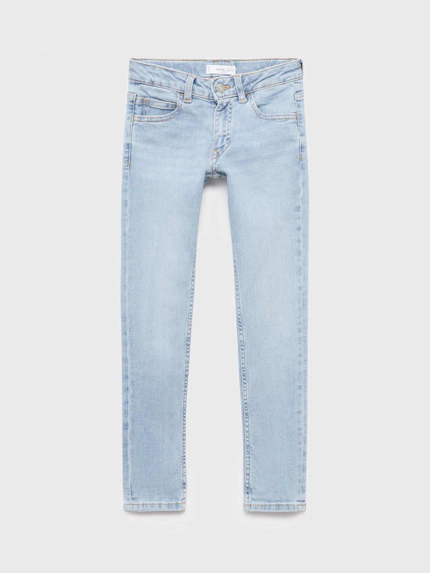 Product image 3 of 6, which shows Mango Kids' Skinny Jeans, Open Blue, 6Y