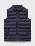 Mango Kids' Alvaro Puffer Gilet, Navy