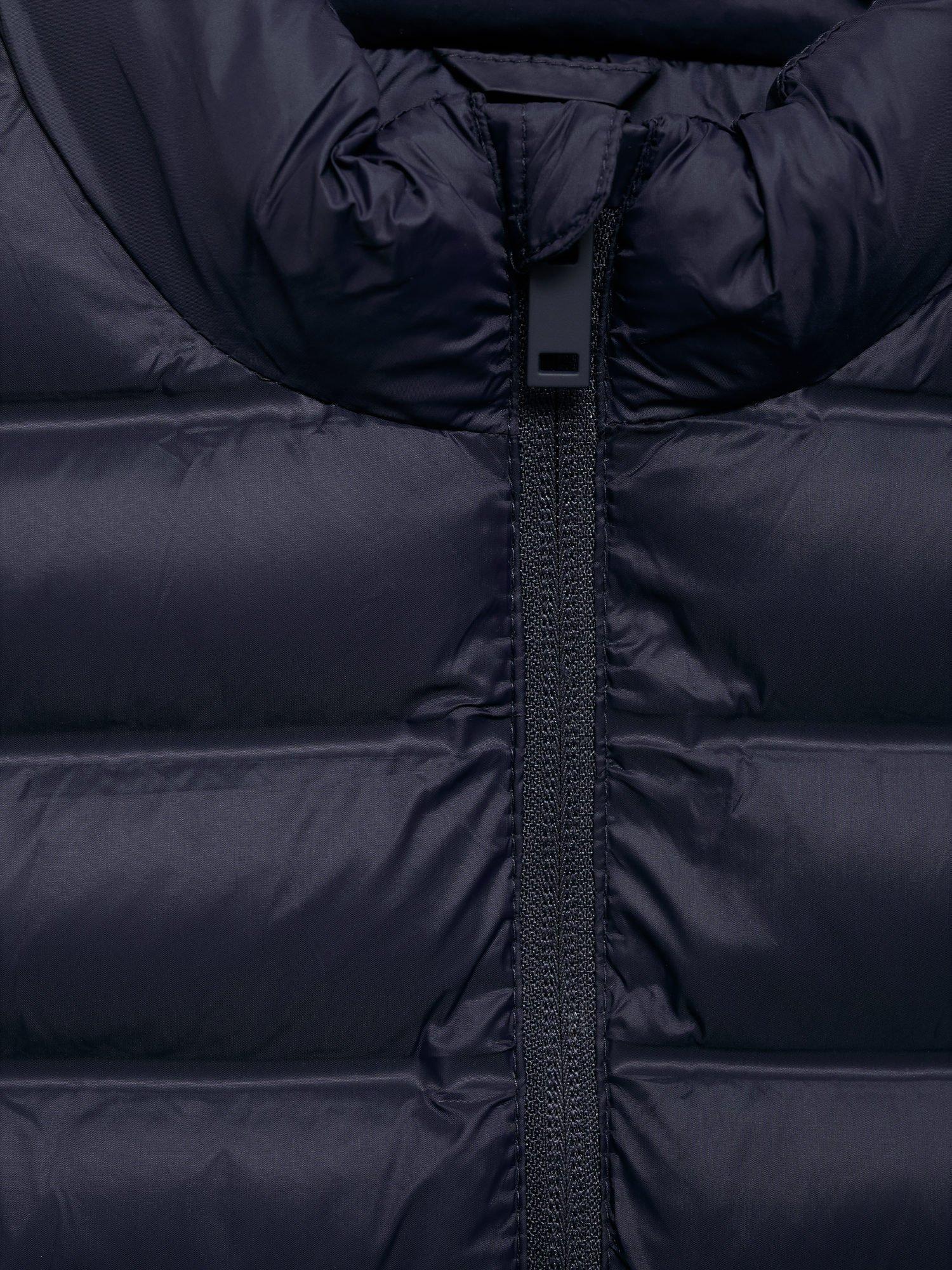 Product image 4 of 4, which shows Mango Kids' Alvaro Puffer Gilet, Navy, 11-12 years