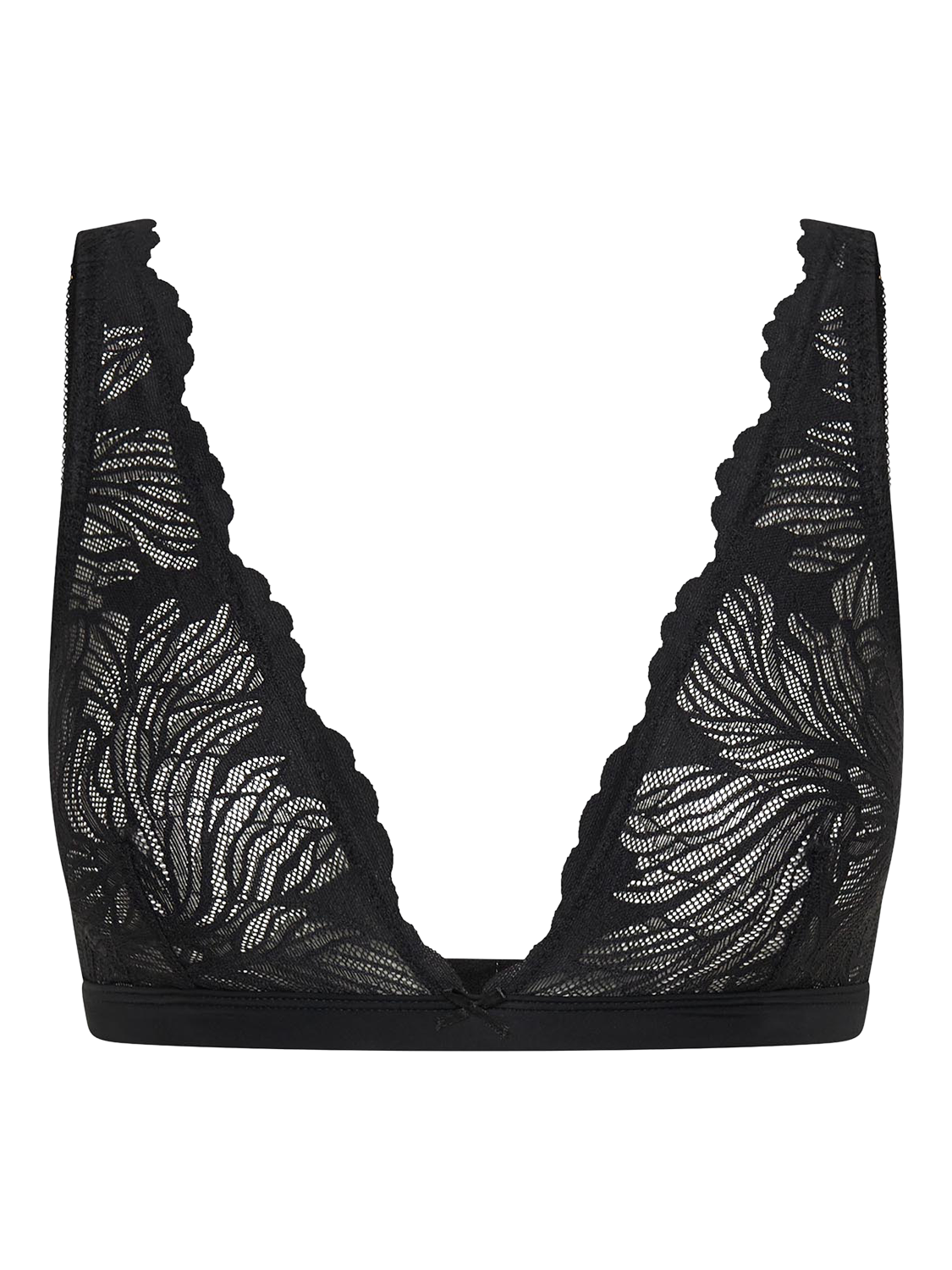 Product image 6 of 7, which shows Modibodi Sylvia Lace Bralette, Noir Black, XS