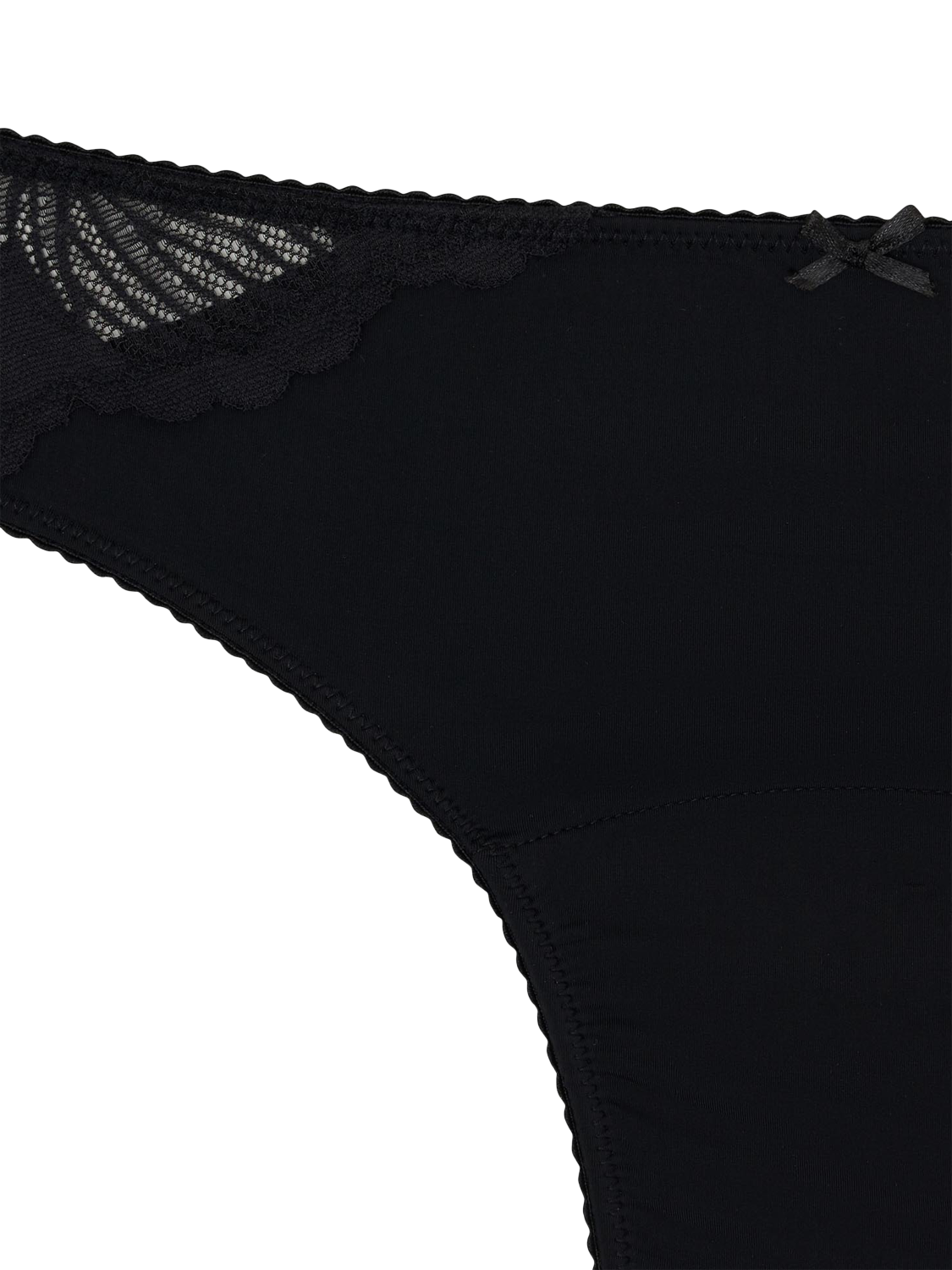 Product image 7 of 8, which shows Modibodi Ines Midi Knickers, Moderate Absorbency, Noir Black, XS