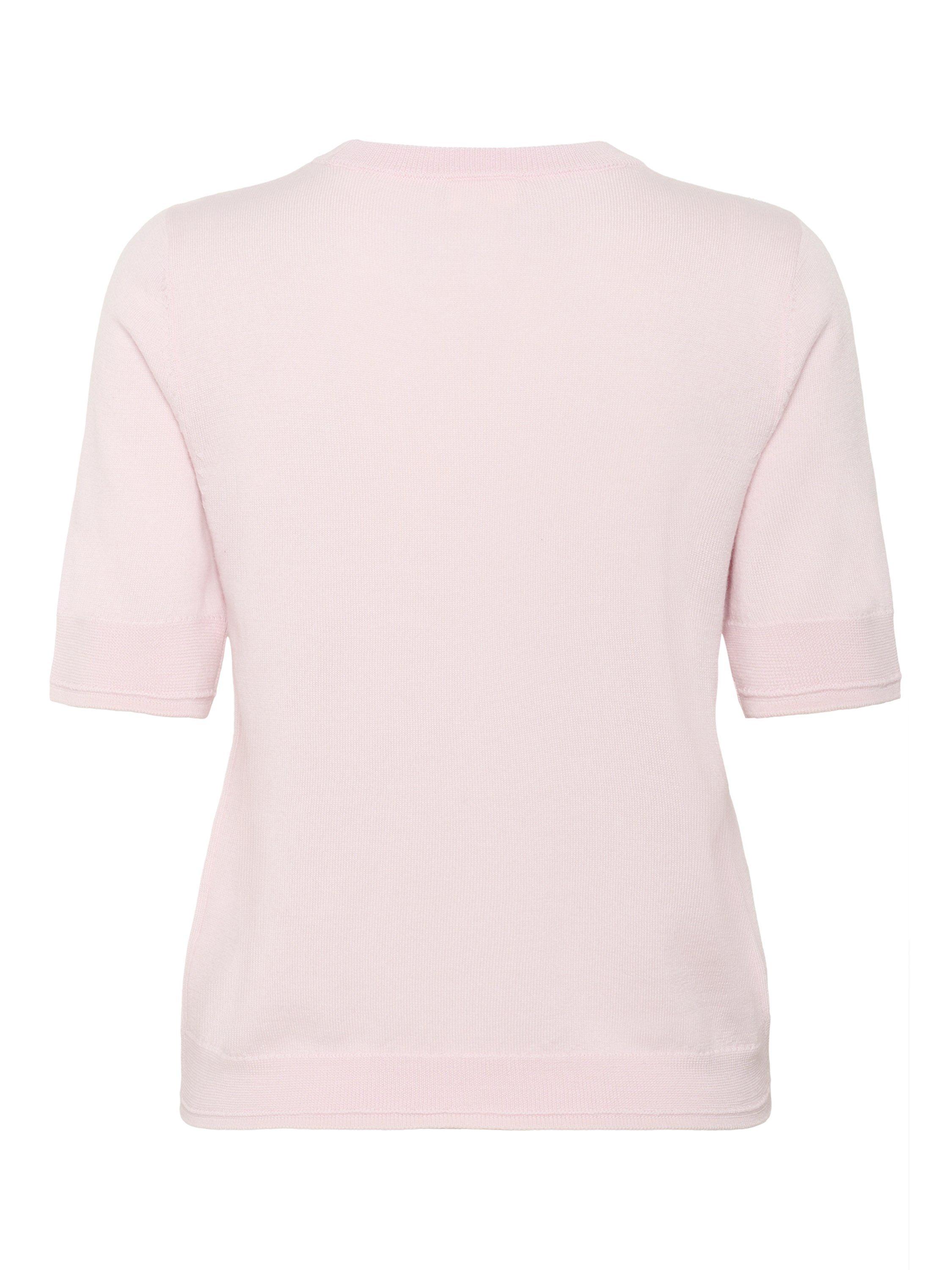 Product image 2 of 2, which shows Part Two Natanya Short Sleeve Jumper, Mid Pink, XS