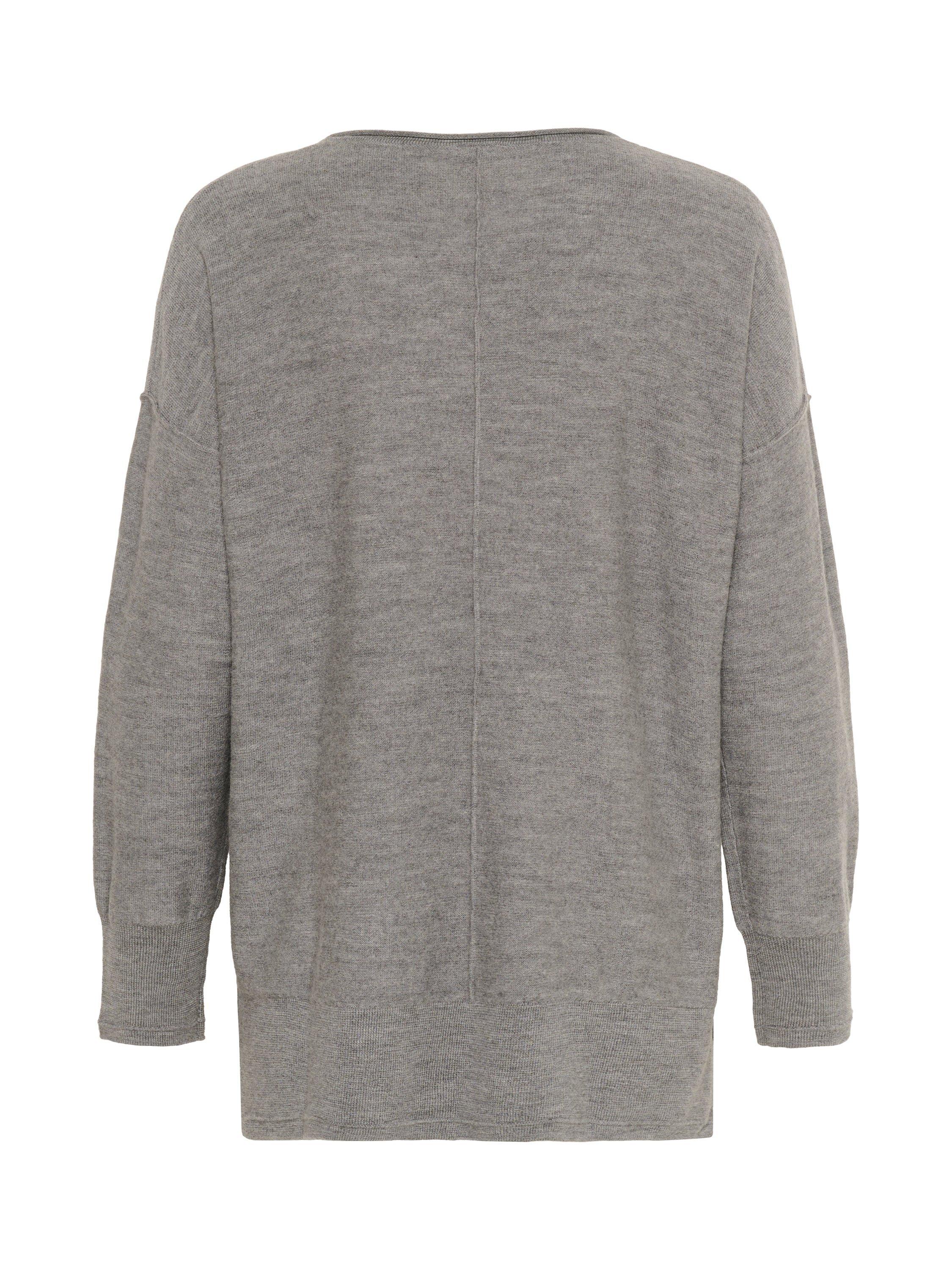 Product image 6 of 6, which shows Part Two Noura Round Neck Jumper, Mid Grey, XS