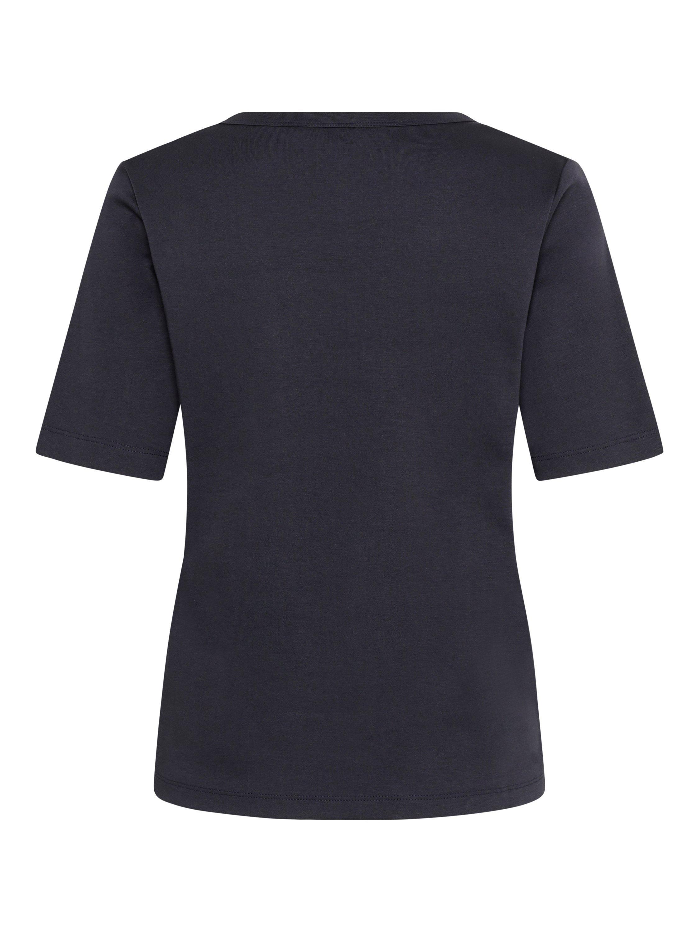 Product image 6 of 6, which shows Part Two Ratansa V-Neck T-Shirt, Dark Navy, XS