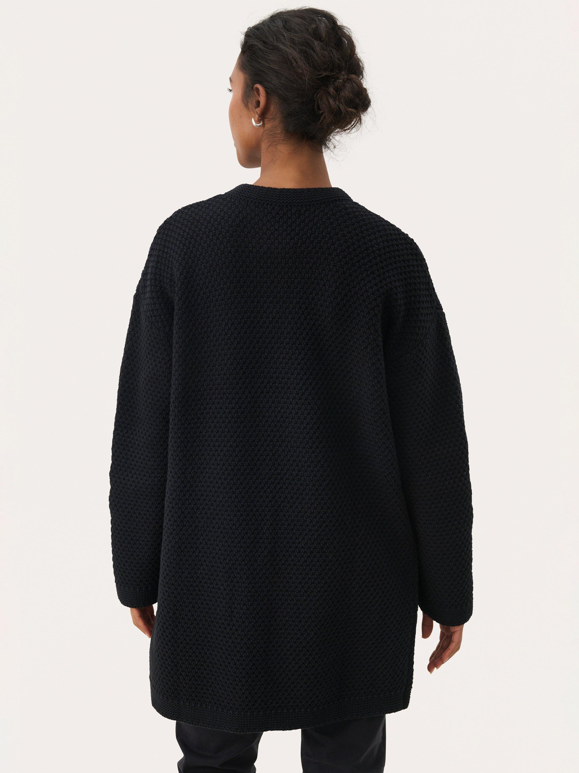 Product image 2 of 6, which shows Part Two Niya Open Neck Cardigan, Dark Navy, XS