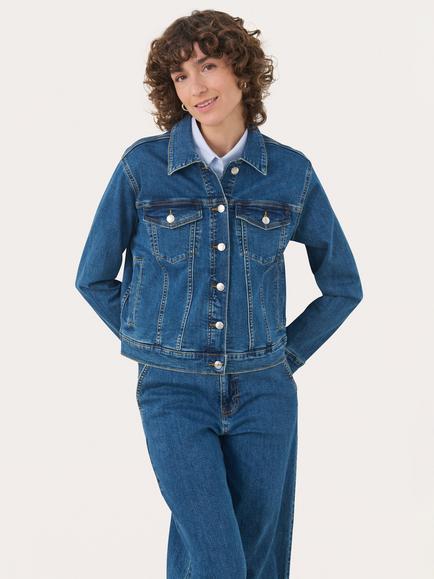 Part Two Nicholia Denim Jacket, Mid Blue, Mid Blue