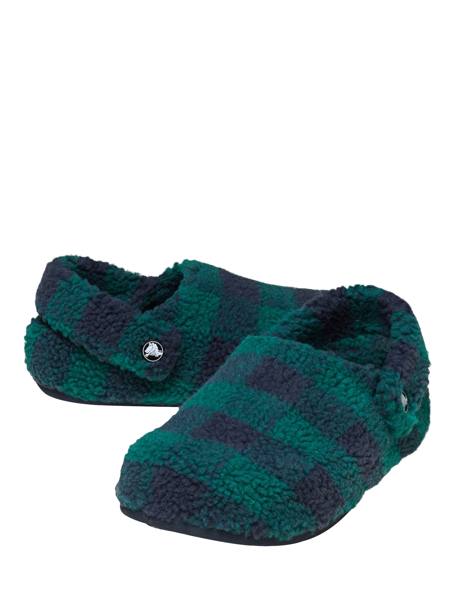 Product image 4 of 6, which shows Crocs Classic Cozzzy Faux Fur Slippers, Multi, 6