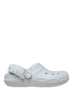 Crocs Fleece Lined Classic Clogs, Off White, Off White