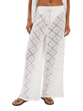 Accessorize Tile Lace Trousers, Ivory