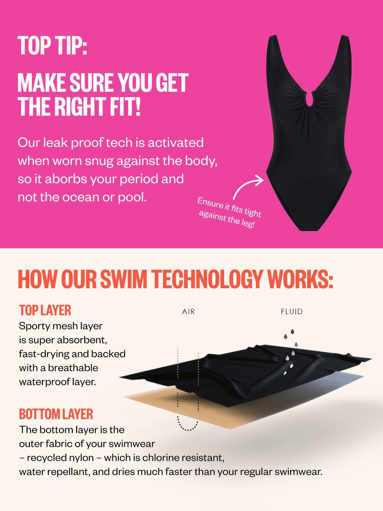 Product image 6 of 6, which shows Modibodi Teen Period Tropical Print Bikini, Light Absorbency, Tropicana Crush, 8-10 years